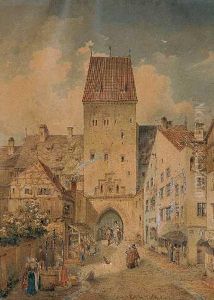 Das Alte Stadtthor Von
Munchen, Schwabinger Thor Genannt by Carl August Lebschee