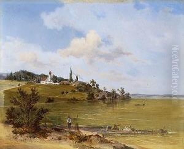 Blick Von Der Herrschinger Bucht
Auf Schloss Muhlfeld - view 1