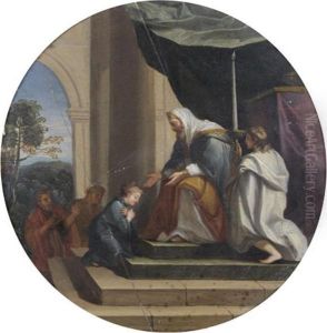 Presentation De La Vierge Au Temple by Sebastien Leclerc