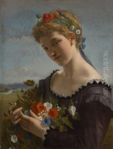 Jeune Fille A La Brassee Defleurs Jeune Fille A La Brassee Defleurs