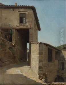 View Du Malleval (loire) by Jean-Jules-Antoine Lecomte du Nouy