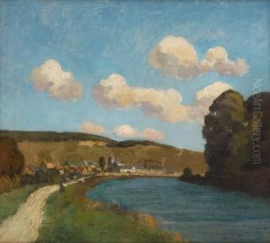 Bords De Meuse Animes by Emile Lecomte