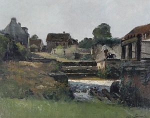 Fishing On A Weir by Paul Lecomte
