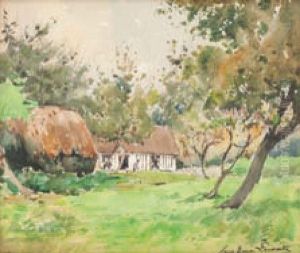 Maison Et Jardin by Paul Emile Lecomte