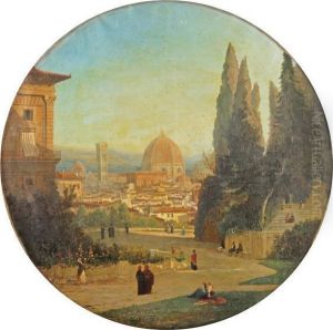 Vue Panoramique De La Cathedrale De Florence by Louis Auguste G. Leconte De Roujou
