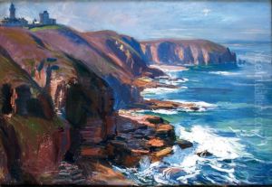 La Pointe De Saint-mathieu En Bretagne by Raymond Louis Lecourt