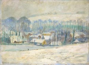 Paysage De Neige by Raymond Louis Lecourt