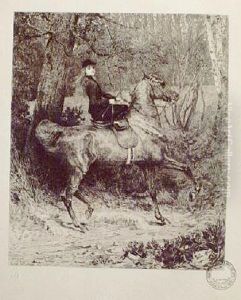 Portret Pani M.g. by A. Lionel Lecouteux