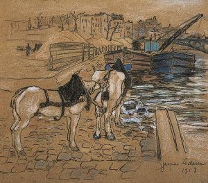 Paris, Les Chevaux De Halage by Jacques Lederer