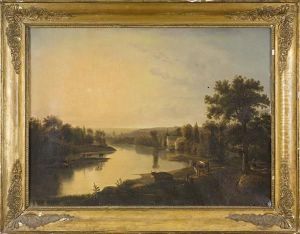 Paesaggio Fluviale Con Mulino, Pastori E Armenti