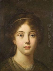 Tete De Jeune Femme by Jeanne-Philiberte Ledoux