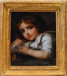 Jeune Fille Lisant by Jeanne-Philiberte Ledoux