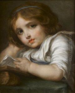 Jeune Enfant Lisant by Jeanne-Philiberte Ledoux