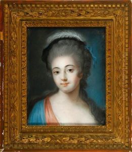 Attributed To: A Portrait Of A Young Lady. Signed Ledoux. Pastel. App. 42 X 33 Cm by Jeanne-Philiberte Ledoux