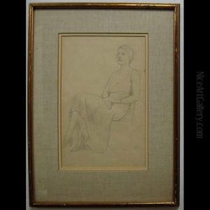 Portrait Of Florence Bindoff by Ozias Leduc