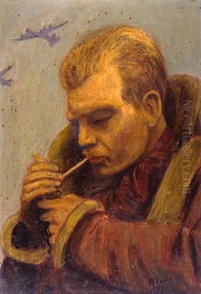 Bomber Pilot Having A Smoke - view 1