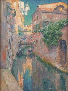 Canal A Venise by Paul Leduc