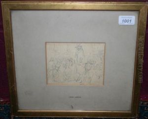 Study Of A Fancy Dress Ball by John Leech