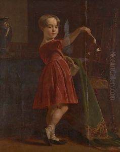 Young Boy With A Bubble Pipe by Charles Lees
