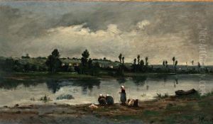 Wasdag Aan De Rivier by Henri Leeuw