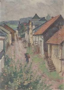 Dorfstrase by Wilhelm Lefebre
