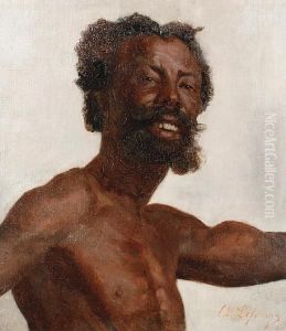 Study Of An African Man by Charles Lefebvre