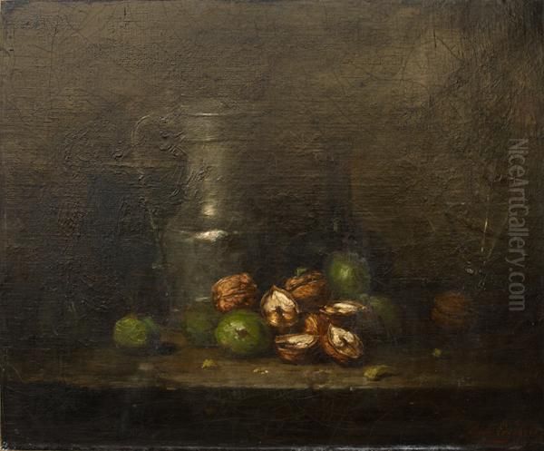Still Life With Walnuts And Fruit - view 1