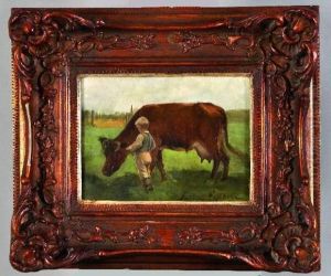 vache Et Enfant