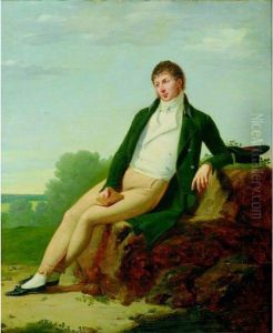 Portrait D'homme by Robert J. Fr. Faust Lefevre