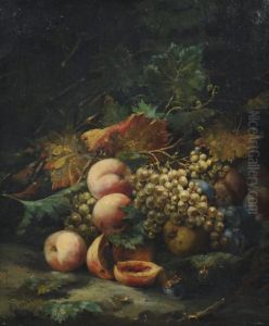 Nature Morte Aux Raisins Et Aux Peches