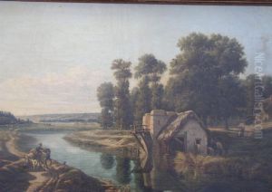 Paysage Au Moulin by Aristide Lefort