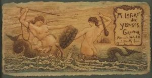 Combat De Sirenes by Arthur Henri Lefort Des Ylouses