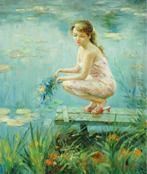 Lily Pond Contemplation - view 1