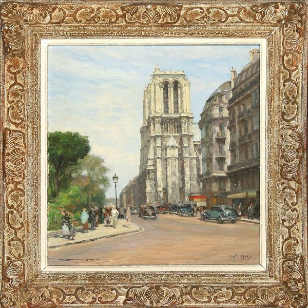 Notre Dame Et Rue Lagrange. Paris - view 1