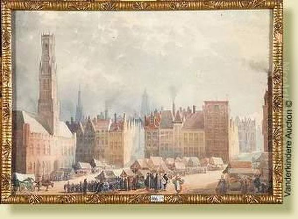 Jourde Marche Sur La Grand'place De Bruges - view 1
