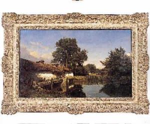 Ferme Dans Le Sud-ouest by Louis Victor Legentile