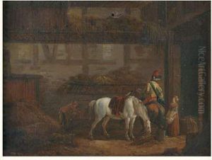 La Halte Du Cavalier by Jean-Francois Legillon