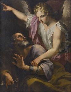 San Pietro In Carcere Liberato Dall'angelo by Stefano Maria Legnani