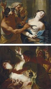 The Martyrdom Of Saint Agatha; And The Martyrdom Of Saint Bibiana by Stefano Maria Legnani