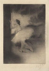 Premiere Danseuse. by Louis Legrand