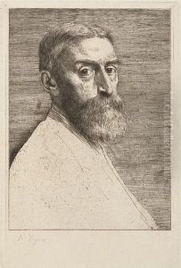 Portrait Of Sir Edward John Poynter by Alphonse Legros
