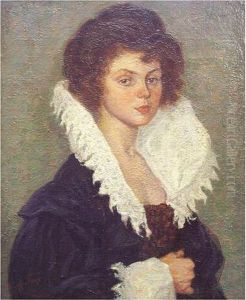 Portrait D Une Elegante by Raphael-Leon Leguilloux