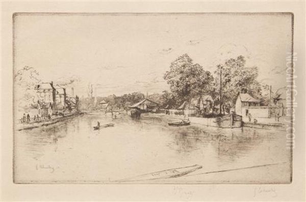 La Bassin Du Canal At Roges - view 1