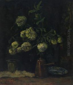 Hortensia's In A Pot by Anna Elisabeth Fred. Lehmann