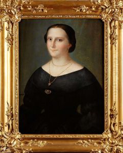 Damportratt by Carl Peter Lehmann