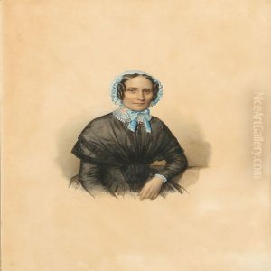 Portrait Of A Lady And A Pair Of Portraits Of Peter Andannette Bruun