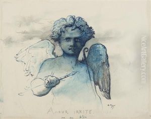 L'amour Irrite by Henri Lehmann