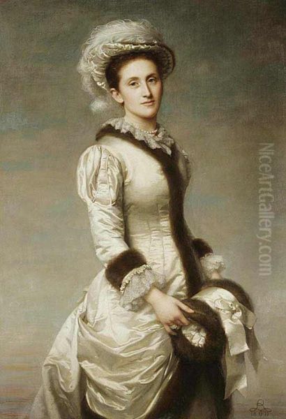 A Portrait Of A Lady With A Muff - view 1