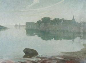Frauenchiemsee Im Morgendunst. by Wilhelm Ludwig Lehmann