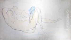 Liegende Mit Kind by Wilhelm Lehmbruck